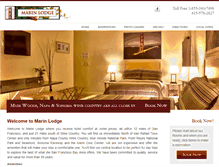 Tablet Screenshot of marinlodge.com